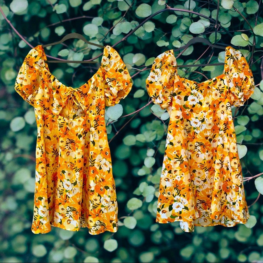 H&M Floral Cut-Out Sundress🌻